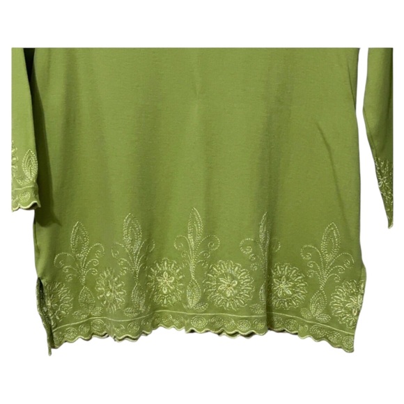 Ann Taylor Womens Floral Embroidered Top - Picture 2 of 4